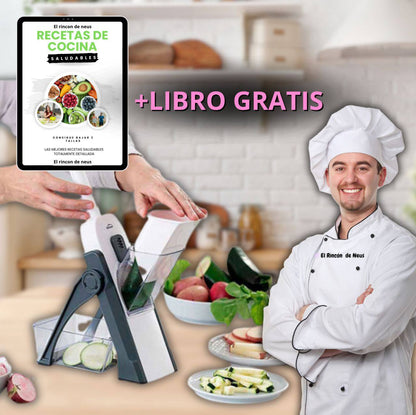 Cortador de Cocina 4 en 1 Master + (Libro Recetas Gratis)