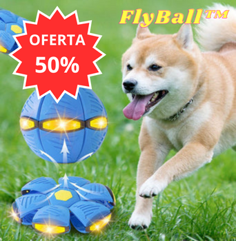 Pelota Voladora Con Luces Mascotas - Flyball